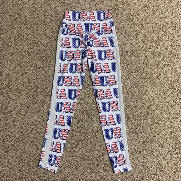 USA booty scrunch leggings - Picture 3 of 5